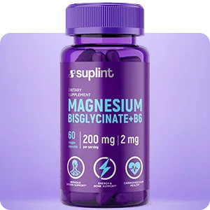 Magnesium + B6, 60 capsules - Front x magnesium png
