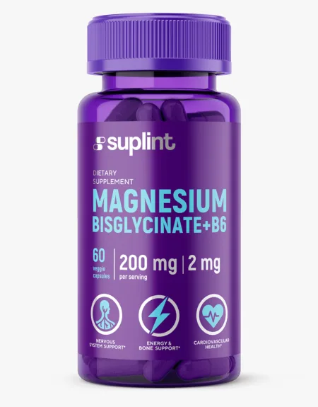 Magnésium + B6, 60 gélules - magnesium png