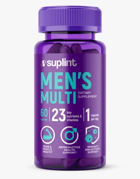 Complexe Multivitaminé pour Hommes, 60 gélules - mens multi new png