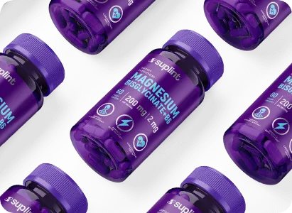 Magnesium + B6, 60 capsules - small diagonal magnesium png